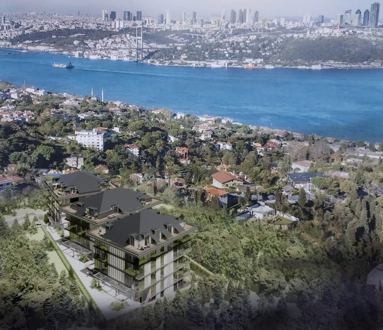 Yaşam Manzara residential project overlooking the Bosphorus