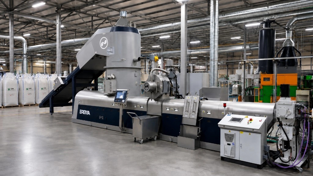 CSR Plastic EREMA Extrusion Line — advanced plastic recycling system at the Sakarya Erenler facility